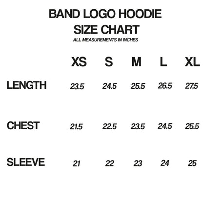 band logo hoodie