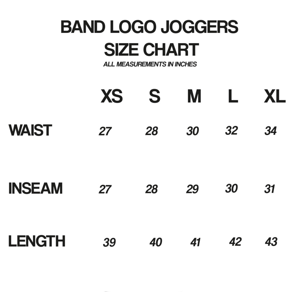 band logo joggers